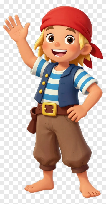 Pirate Child Character PNG