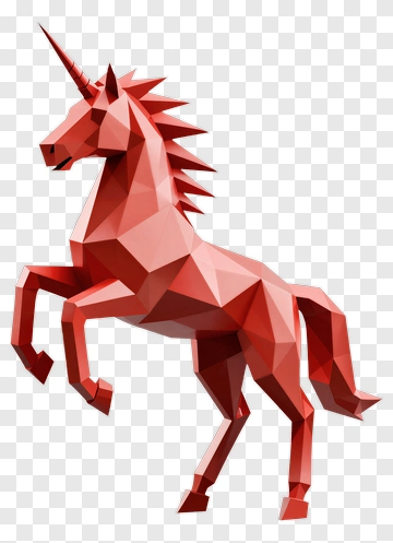 Red Unicorn PNG