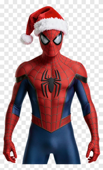 Spider-Man In Santa Hat PNG