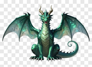 Green Dragon PNG