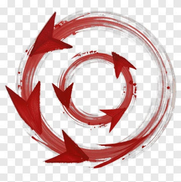 Red Arrow Circle PNG