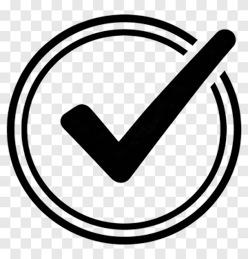 Black Checkmark In Circle PNG