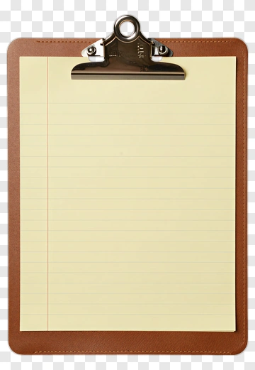 Leather Clipboard With Notepad PNG