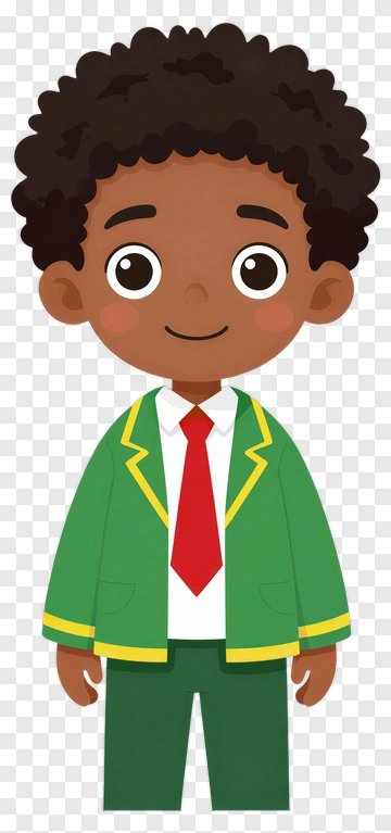 Happy Student In School Uniform PNG