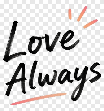 Love Always Handwritten PNG