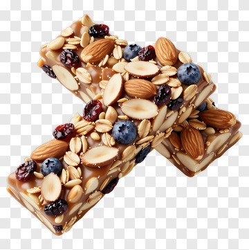Granola Bar With Nuts And Berries PNG