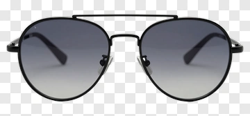 Aviator Sunglasses With Gradient Lenses PNG