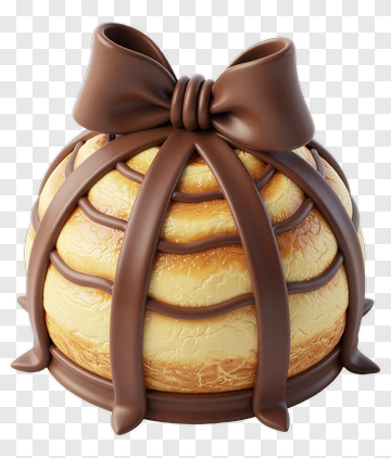 Chocolate Bow Cake PNG