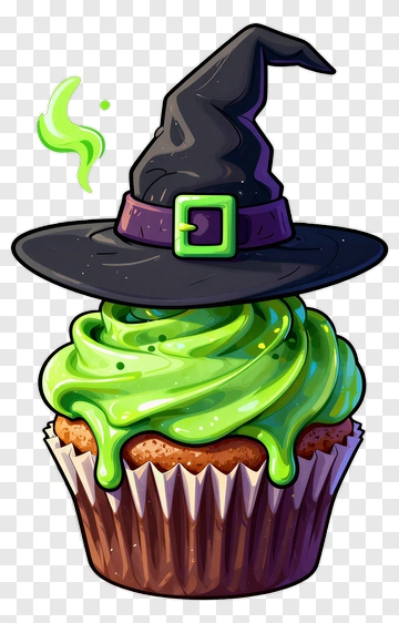 Witch Hat Cupcake PNG