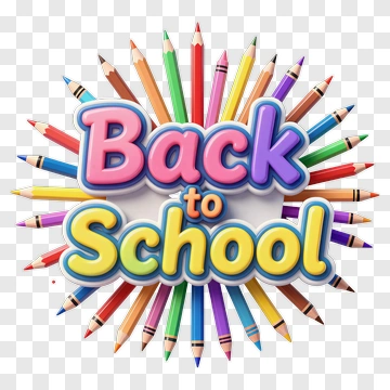 Back To School With Colorful Pencils PNG