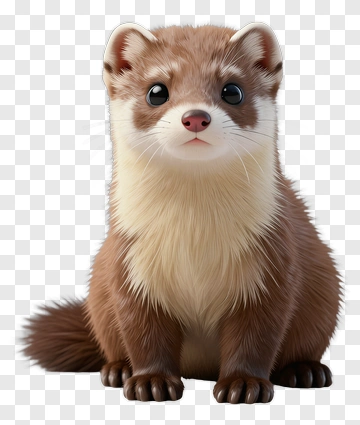 Cute Ferret PNG