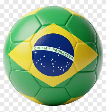 Brazil Soccer Ball With National Flag PNG