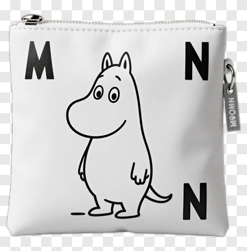 Moomin On White Pouch PNG