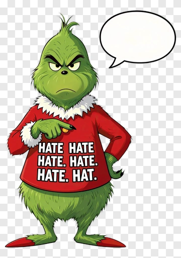 Grinch In Red Shirt PNG