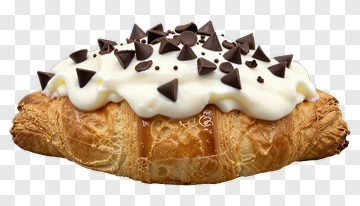 Chocolate Cream Croissant PNG