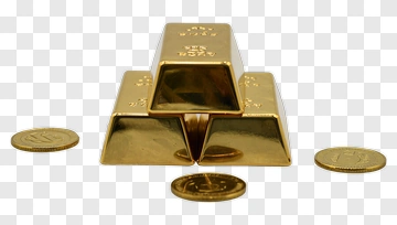 Gold Bar And Coin PNG