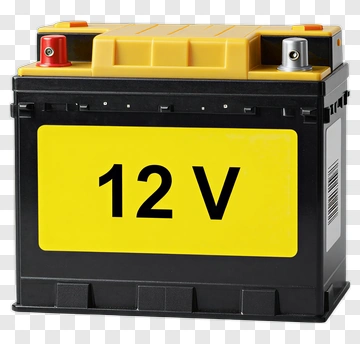 12 Volt Car Battery PNG