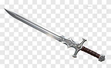 Fantasy Sword With Ornate Handle PNG