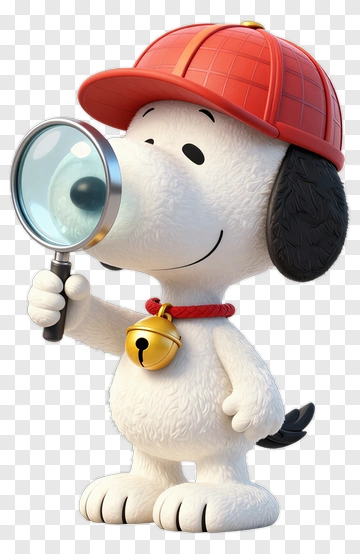 Snoopy In Detective Outfit PNG
