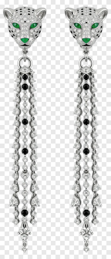 Cartier Panther Earrings PNG