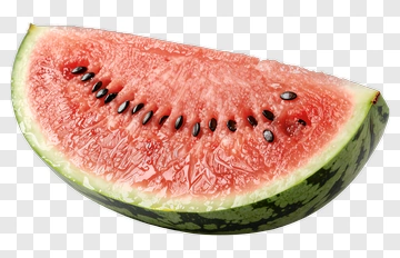Watermelon Slice With Seeds PNG
