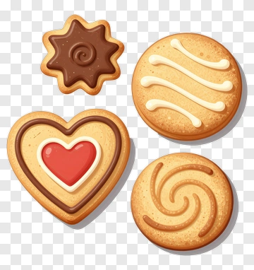 Assorted Cookies Collection PNG
