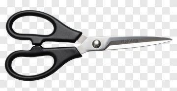 Black And Silver Scissors PNG