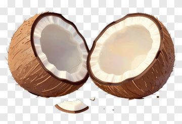 Split Coconut PNG