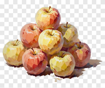 Stack Of Watercolor Apples PNG