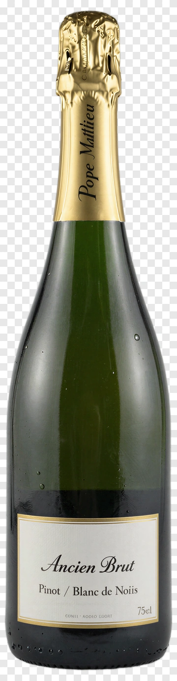 Champagne Bottle With Gold Foil Cap PNG