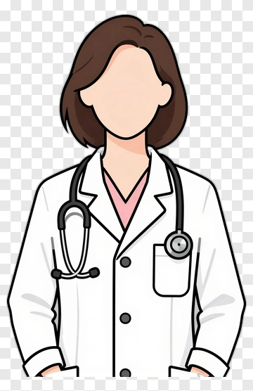 Doctor In White Coat With Stethoscope PNG