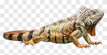 Iguana With Spine And Tail PNG