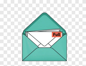 Open Envelope With Full Sticker PNG