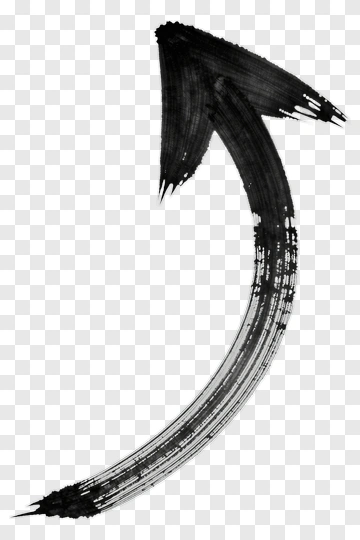 Black Ink Arrow PNG