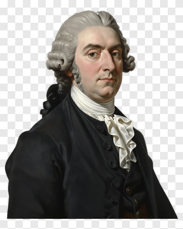 Portrait Of A Historical Man In Formal Attire PNG