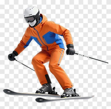 Ski Jumper In Action PNG