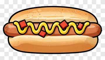 Hot Dog With Mustard And Pickles PNG