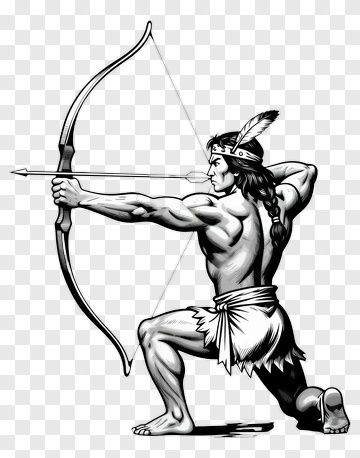 Native American Archer PNG