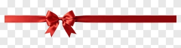 Red Ribbon Bow PNG