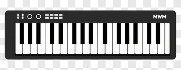 Black And White Keyboard PNG