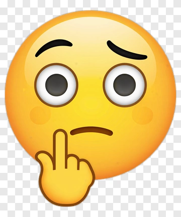 Thinking Emoji With Finger To Lips PNG