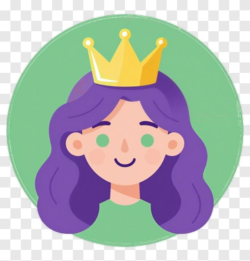 Princess Girl With Crown PNG