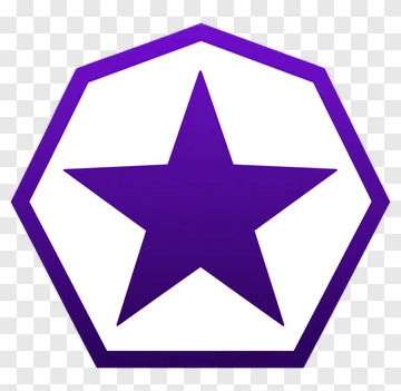Purple Star In Hexagon PNG