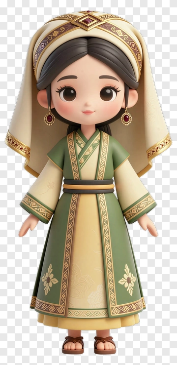 Girl In Traditional Costume PNG