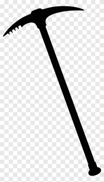 Black Pickaxe Silhouette PNG