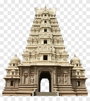 Grand Temple With Intricate Stone Carvings PNG