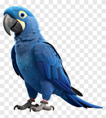 Blue Parrot PNG