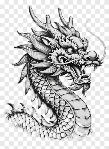 Hand Drawn Dragon PNG