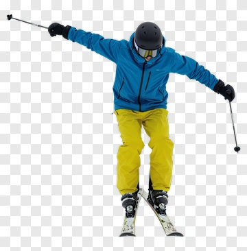 Ski Jumper In Mid-Air PNG