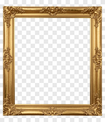 Gold Ornate Picture Frame PNG